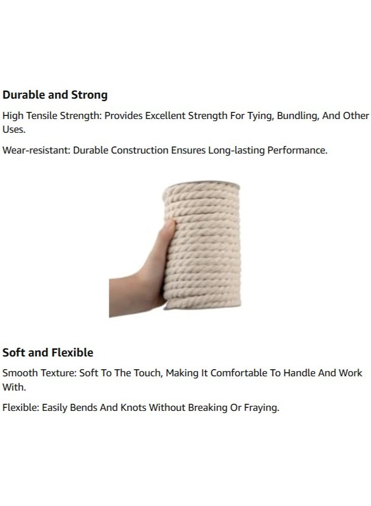 ABBASALI Cotton Rope 10mm X 50 Yards Made In India - Image 3