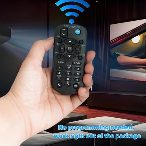 Kassionel Replacement Remote Control Compatible for Kenwood Car Audio Stereo Head Unit RC-405 KDC-400U, KDC-448U, KDC-BT645U, KDC-BT648U, KDC-BT652U, KDC-BT752HD, KDC-BT848U, KDC-BT852HD, KDC-BT945U - Image 2