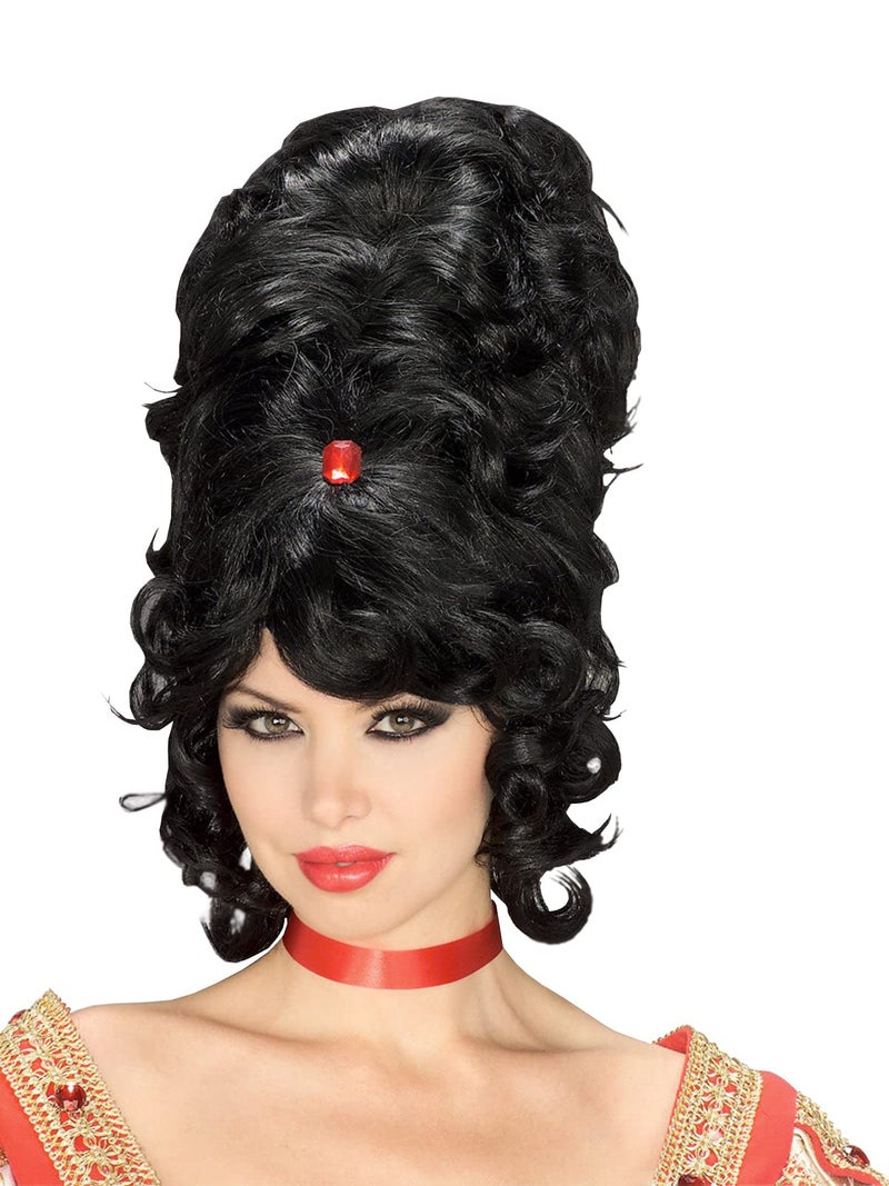 Rubies Women's Gogo Beehive Costume Wig, Black, One Size US for Themed Parties and Halloween - Image 1