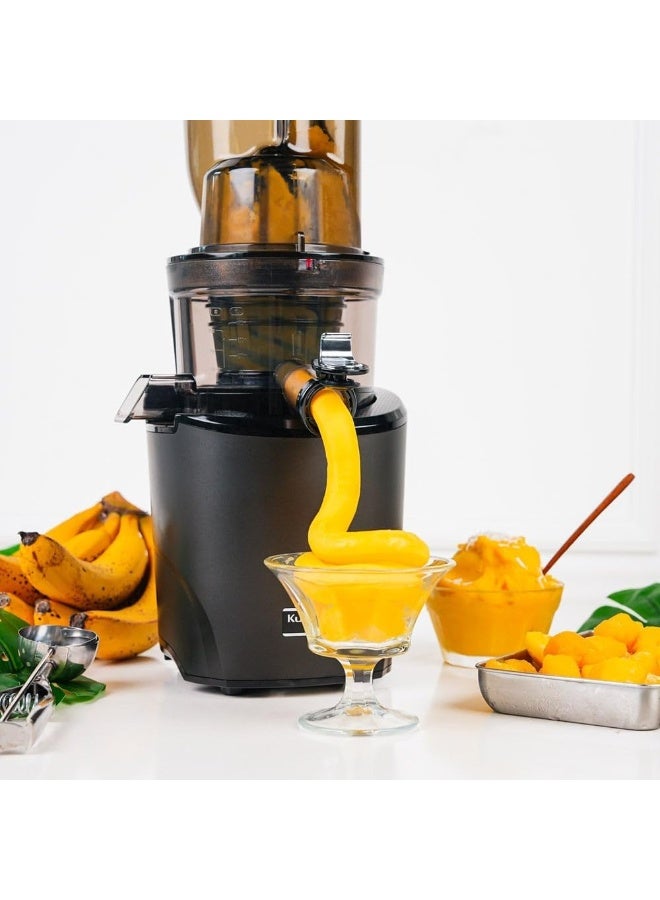 Kuvings REVO830S Whole Slow Juicer, includes recipe book, 2-year on the juicer and 5-year on the motor. (Matte Black) - Image 4