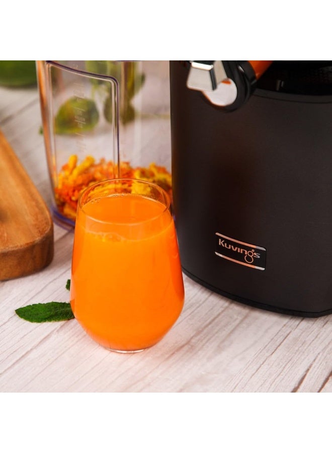 Kuvings REVO830S Whole Slow Juicer, includes recipe book, 2-year on the juicer and 5-year on the motor. (Matte Black) - Image 5