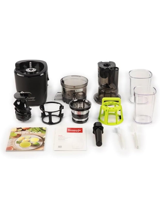 Kuvings REVO830S Whole Slow Juicer, includes recipe book, 2-year on the juicer and 5-year on the motor. (Matte Black) - Image 3