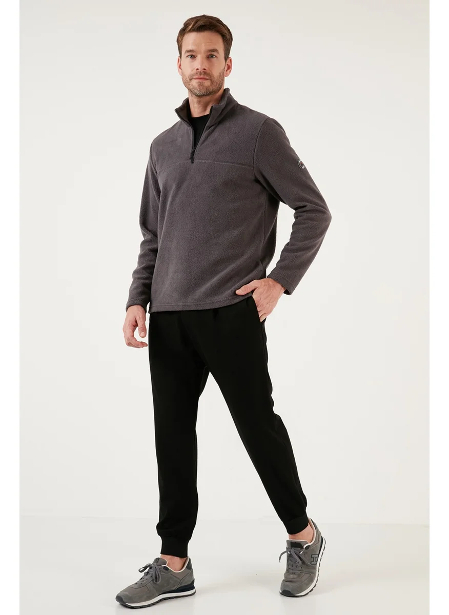 Buratti Slim Fit Half Zipper Soft Textured Raised Winter Polar Men's Fleece 59060011