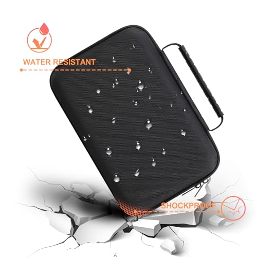 BOVKE 8'' GPS Case for Garmin DriveSmart 86 / Dezl OTR810 OTR820 OTR800 / RV 890 8'' Inch GPS Navigator System, Mesh Pocket for Car Power Cable Accessories, Black - Image 5