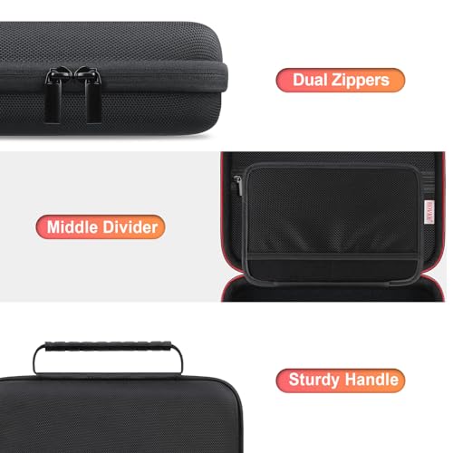 BOVKE 8'' GPS Case for Garmin DriveSmart 86 / Dezl OTR810 OTR820 OTR800 / RV 890 8'' Inch GPS Navigator System, Mesh Pocket for Car Power Cable Accessories, Black - Image 4