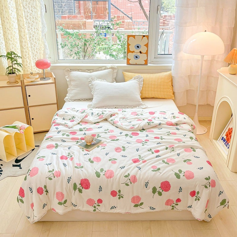 Class A Maternal And Infant Grade Knitted Cotton Summer Quilt Washable Summer Children'S Air-Conditioning Quilt Dormitory Home Summer Cool Quilt - Image 1