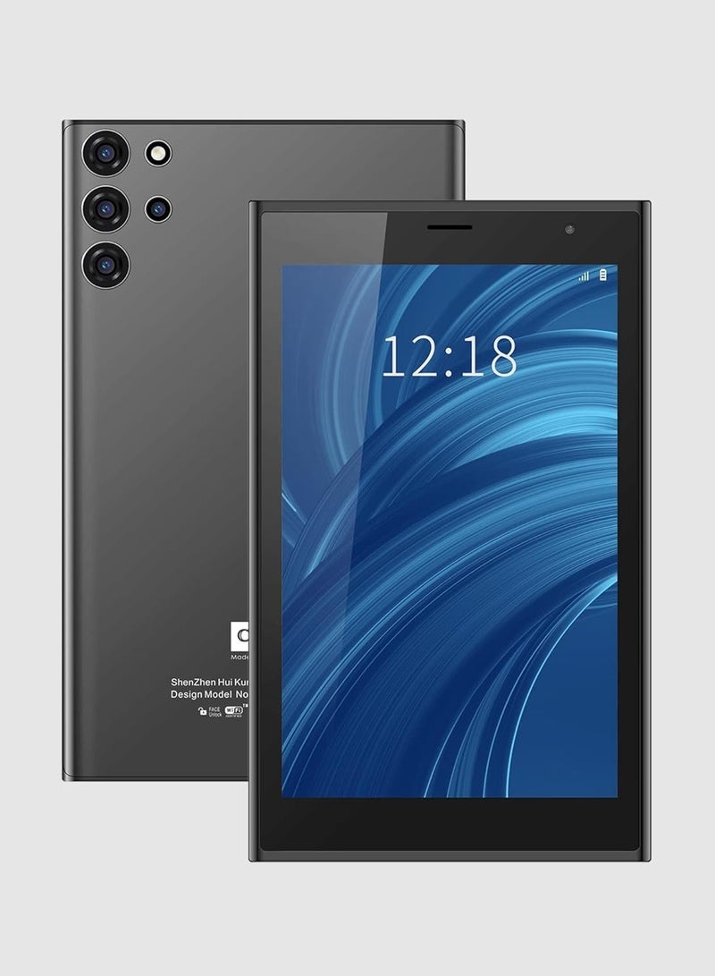 REBENUO C idea Tablet CM522 Smart 7" Tablet - 5GLTE Compatible BUILT IN 6GB RAM 128GB BUILT IN MEMORY With Android Quad-Core Processor Wifi Zoom Supported Face Unlock Tablet PC (BLAK)  - Image 1