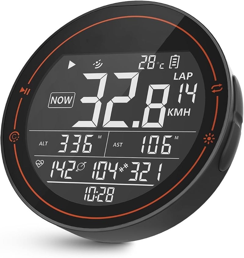 NALACAL GPS Bike Computer with ANT+ and Bluetooth Connectivity, Wireless Cycling Computer Speedometer and Odometer Waterproof Bicycle Computer Mini GPS Tracker 2.5 Inch Screen for Bikers Outdoor Cycling - Image 1