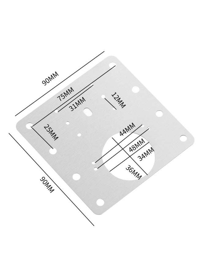 PINKSAMA Cabinet Door Hinge Repair Plate,Kitchen Cupboard Door Hinge Repair Kit,Hinge Repair Brackets Kit Includes Fixing Screws,for Wood,Furniture,Shelves,Cabinet (1set) - Image 2