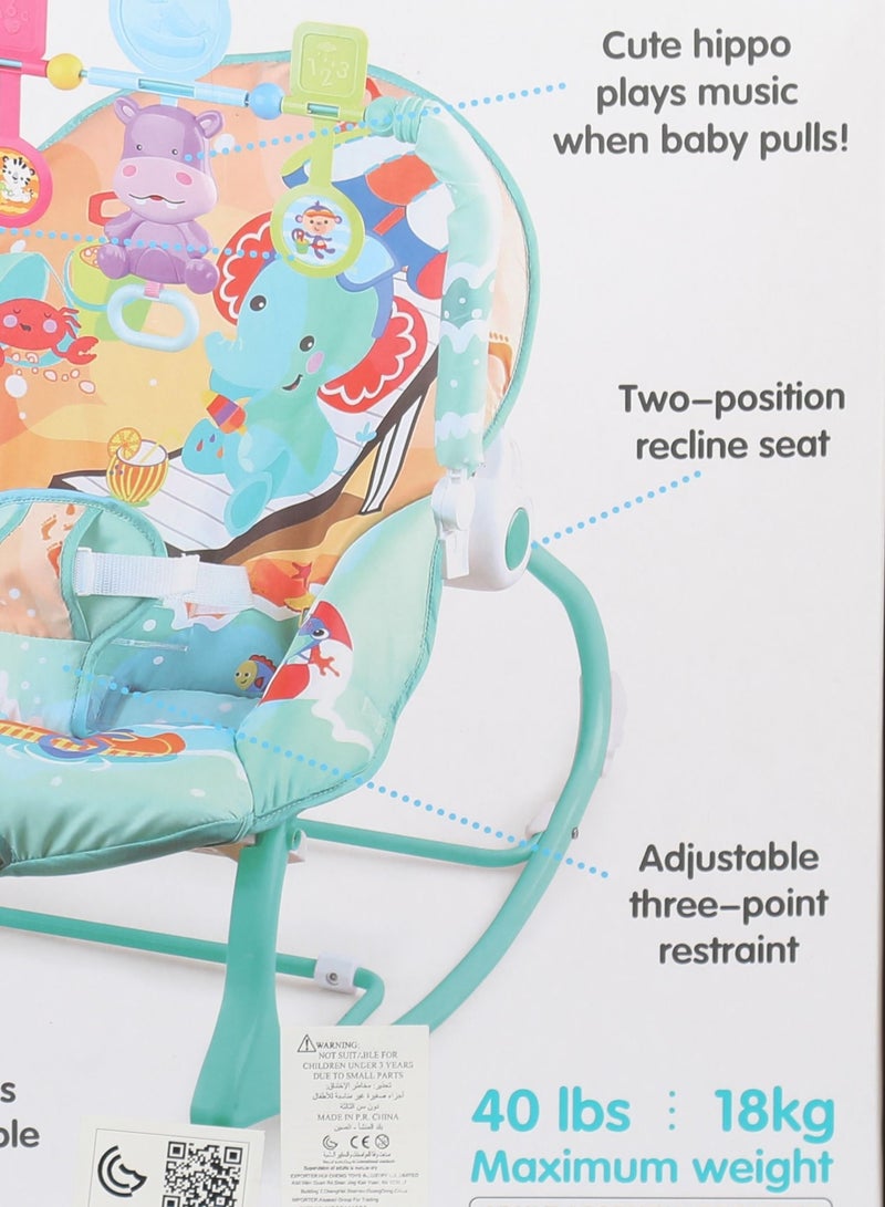 كرسي هزاز ديلوكس من رضيع إلى طفل صغير - Image 3