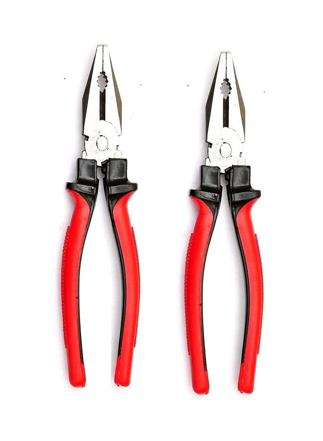 Red Champion Premium Insulated Combination Plier (Pack of 2) - Shock-Proof, Anti-Slip Grip for Electrical Work, Cutting, Bending & Gripping - Home & Professional Use - Image 1