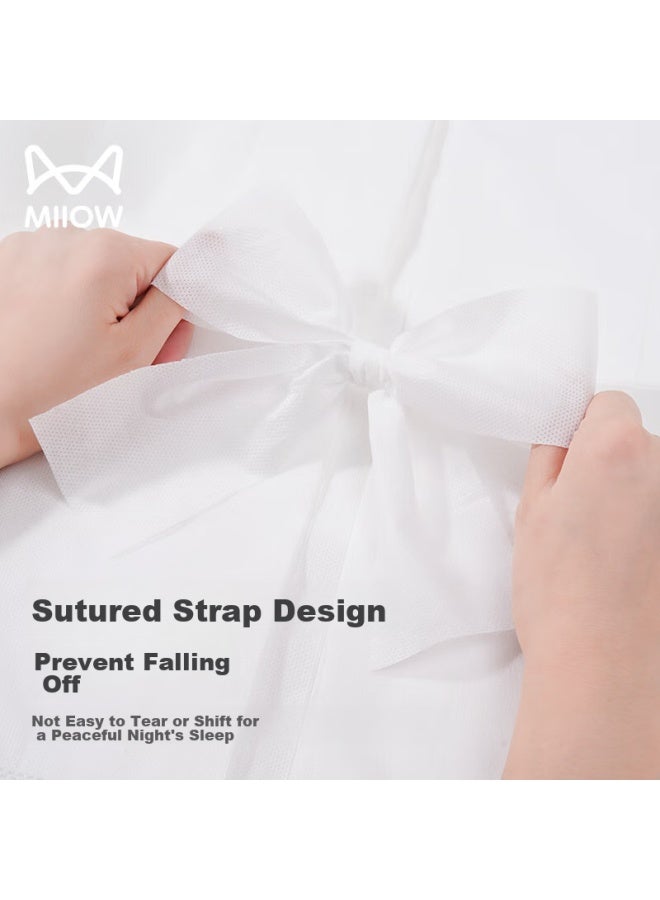 MIIOW Miiow Disposable Four-piece Set, White, Hotel Travel Bedding, Disposable Bed Sheet And Duvet Cover - Image 3