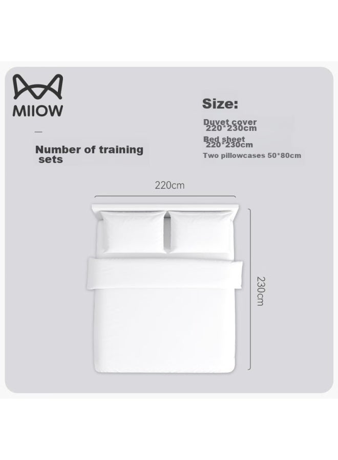 MIIOW Miiow Disposable Four-piece Set, White, Hotel Travel Bedding, Disposable Bed Sheet And Duvet Cover - Image 5