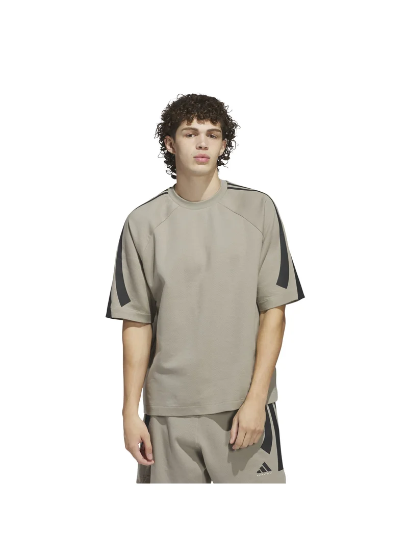 Adidas adidas ADI BB SS SWEAT Beige Originals Unisex SWEATSHIRTS