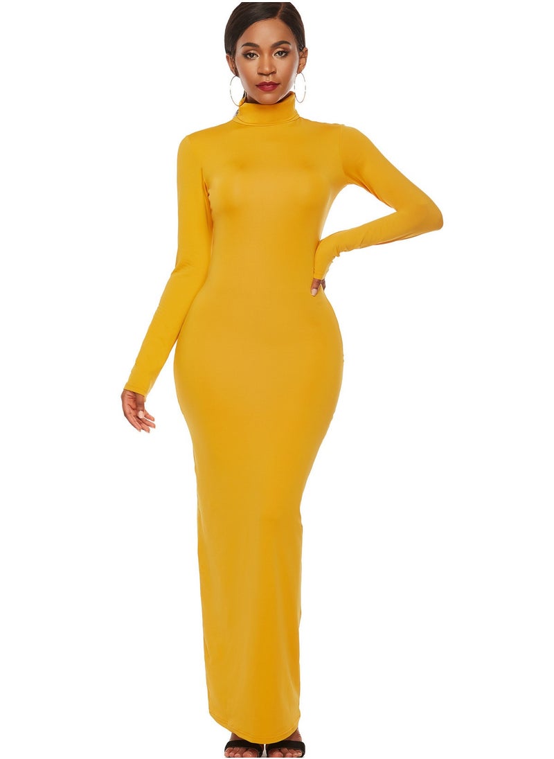 KUYING Long Sleeves Bodycon Maxi Dress  - Image 1