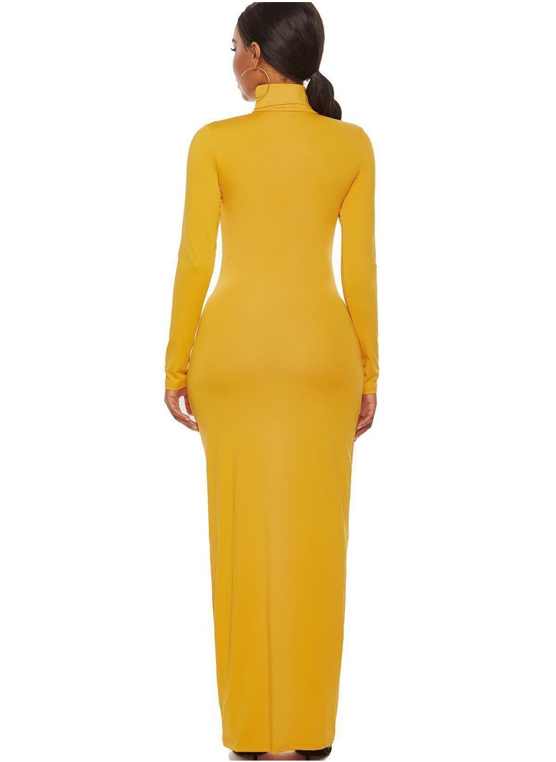 KUYING Long Sleeves Bodycon Maxi Dress  - Image 2