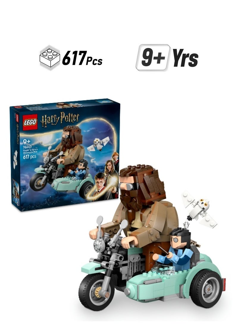 LEGO LEGO Harry Potter Hagrid & Harry’s Motorcycle Ride 76443 Building Set (617 Pieces)  - Image 1