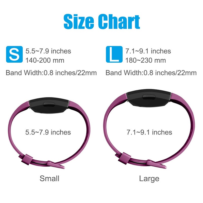 AK 3 Pack Soft TPU Bands Compatible with Fitbit Inspire 2 / HR / Ace 2 - Waterproof Sports Straps (Rose Gold/Black/Sangria, Small) - Image 5