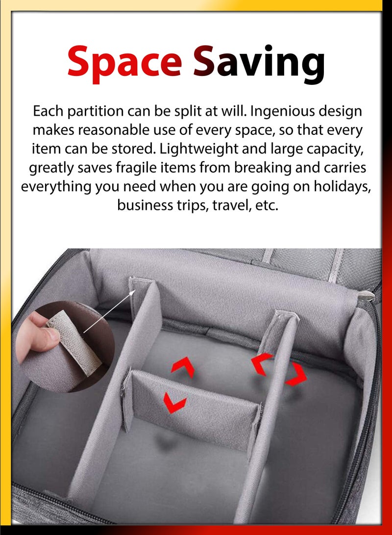 DBLEW Electronics Accessories Cables Organizer Travel Bag Universal Waterproof Carrying Case For Mobile Laptop Charges Cosmetics Phone Jewellery USB SD Card Storage Business Travel Tourist Gadget Bag  - Image 2