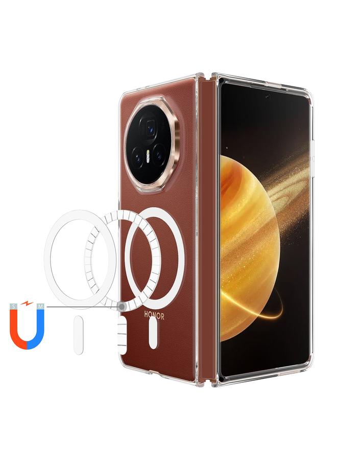 Green Tiger Case For Honor Magic V3 Clear Acrylic PC MagSafe Phone Case - Image 2