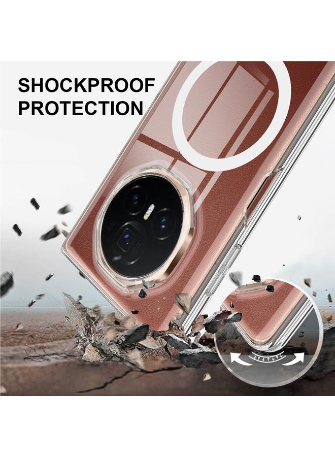 Green Tiger Case For Honor Magic V3 Clear Acrylic PC MagSafe Phone Case - Image 5