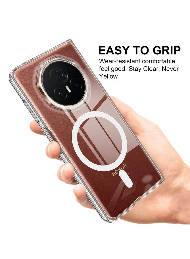 Green Tiger Case For Honor Magic V3 Clear Acrylic PC MagSafe Phone Case - Image 3