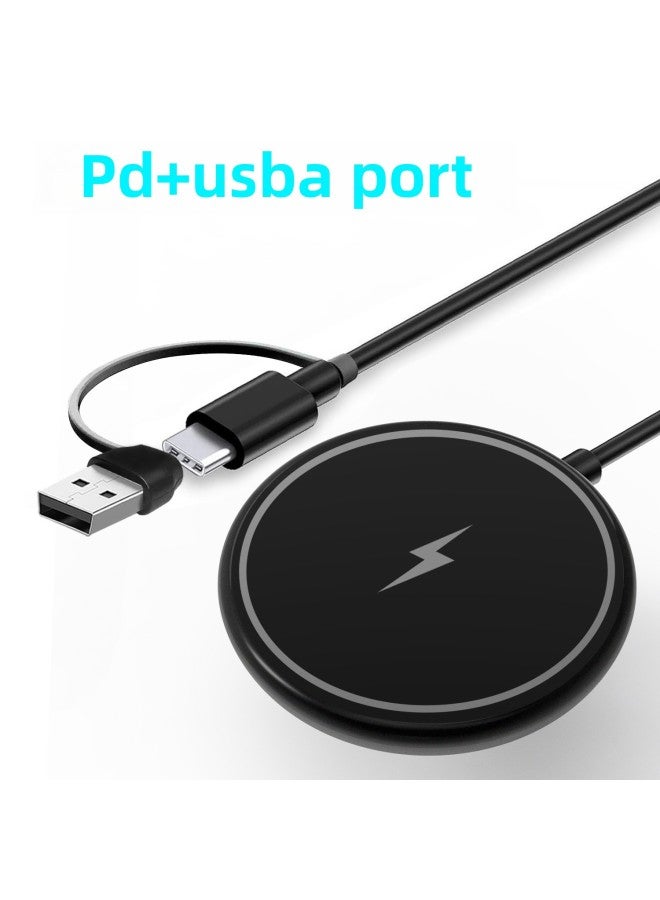 Magnetic Suction Wireless Charger Fast Charging Portable Suitable For All Mobile Phone Headset Charging With Wireless Charging Function