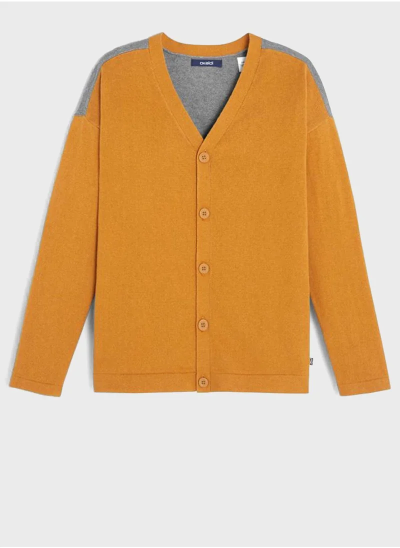 Okaidi Obaibi Youth V-Neck Cardigan