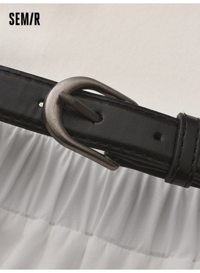 SEMIR Women's Sleeveless Dress With Belt On Waist - Image 4