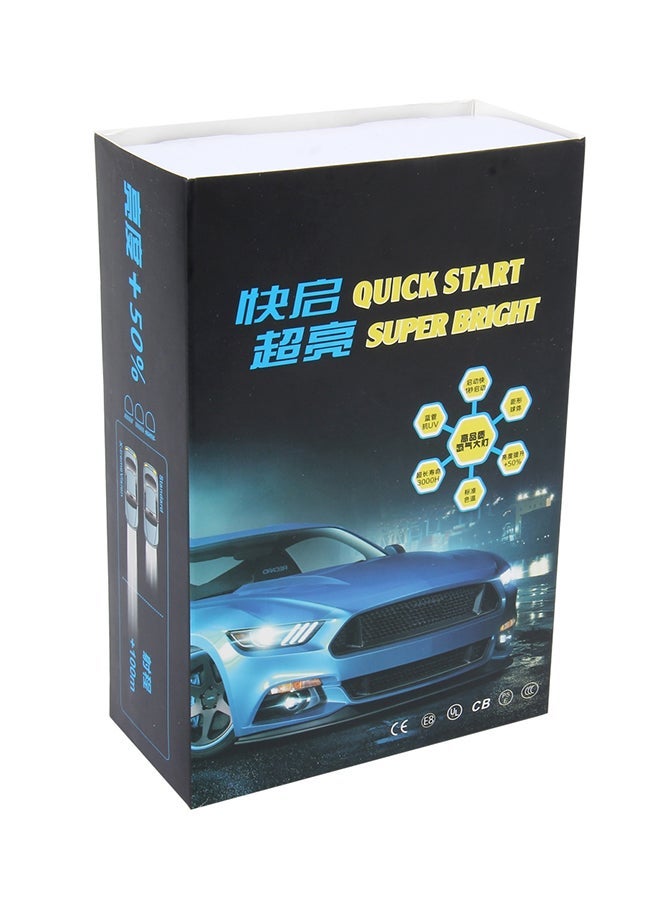 NIBEMINENT 2-Piece H4 55W 6000K HID Bulbs Xenon Lights - Image 5