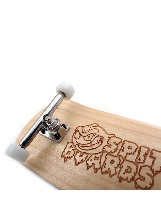 SPITBOARDS 36 mm Fingerboard Pro Trucks by, Real Lock Nuts, Rubber Urethane Bushings, Optimised Hanger, Width 36 mm, for Fingerboard Tuning and Assembling (Light Blue) - Image 3