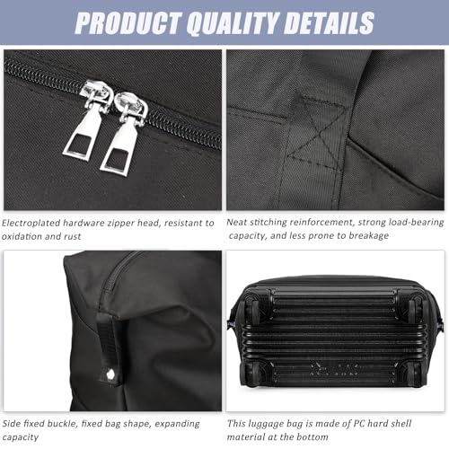 DOJUNS Duffle Bag with Wheels,Foldable Duffle Bag for Travel,Large Suitcases with Wheels,Foldable Travel Bags,Expandable Luggage,Carry on Luggage for Women Men (Pink) - Image 4