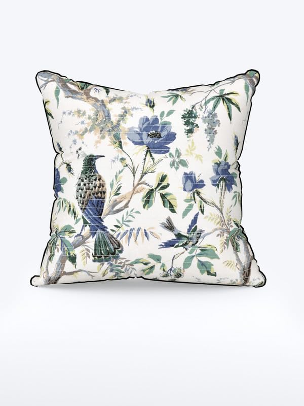 EasyGoods India Premium Cotton Cushion Covers 16x16 Inch | Soft Durable Fabric | Elegant Printed Covers for Sofa & Living Room | Hidden Zipper | Set of 5 - Image 2