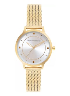 French Connection Women's Analog Quartz Silver Dial Stainless Steel Watch FCP30G - 23mm  - Image 1