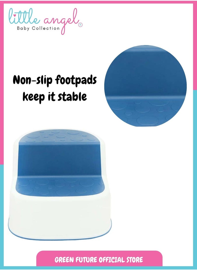 Little Angel - Baby step stool with non-slip surface, ideal for toddlers and kids to use in bathrooms, kitchens, and more. Durable, lightweight, and easy to carry for multiple uses. - Image 1