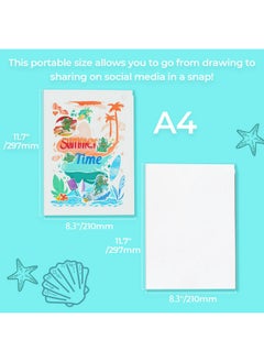 Ohuhu Ohuhu Sketchbook A4, Bleedproof Double Sided, 60 Sheets/120 Pages of 150GSM Smooth Drawing Paper, Large Paper Size, Glue-Bound Art Book Marker Pad for Alcohol Markers  - Image 5