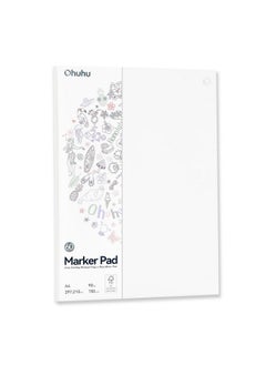 Ohuhu Ohuhu Sketchbook A4, Bleedproof Double Sided, 60 Sheets/120 Pages of 150GSM Smooth Drawing Paper, Large Paper Size, Glue-Bound Art Book Marker Pad for Alcohol Markers  - Image 1