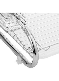 ELTRAZONE ELTERAZONE Dish Drying Rack Over the Sink, 2-Tier Dish Rack with Utensil Holder, Water Cup Holder and Drain Board for Kitchen Counter  - Image 4