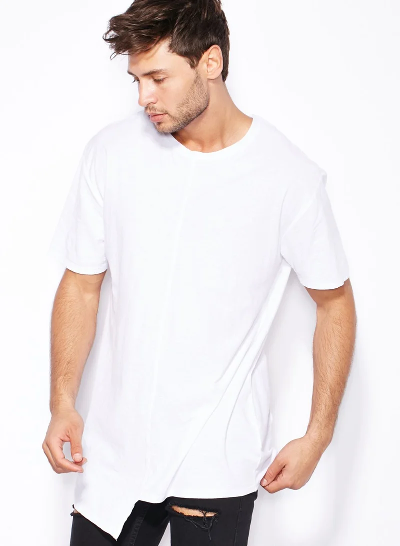 !Solid Trey High Low T-Shirt