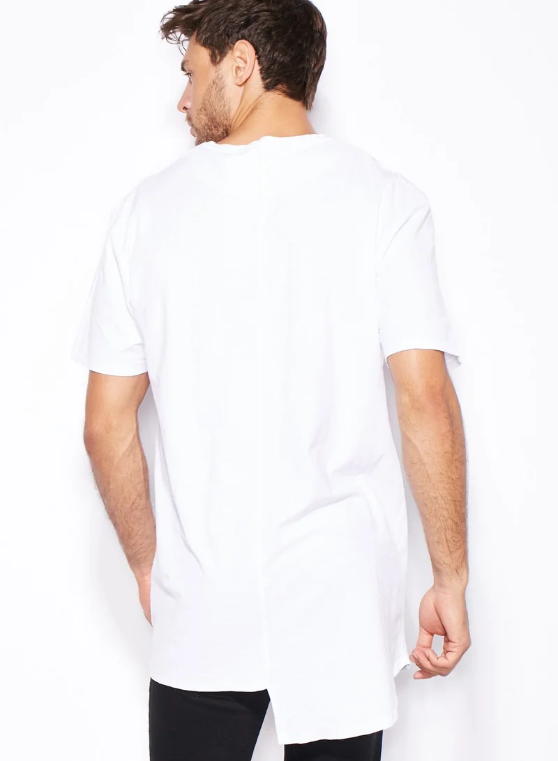 !Solid Trey High Low T-Shirt