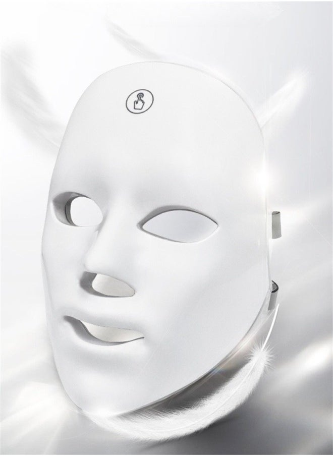 Blue Light Therapy for Acne 7 Colors LED Face Mask Light Therapy Blue Red Light Therapy Mask for Wrinkle Acne Photon Skin Care Beauty Mask