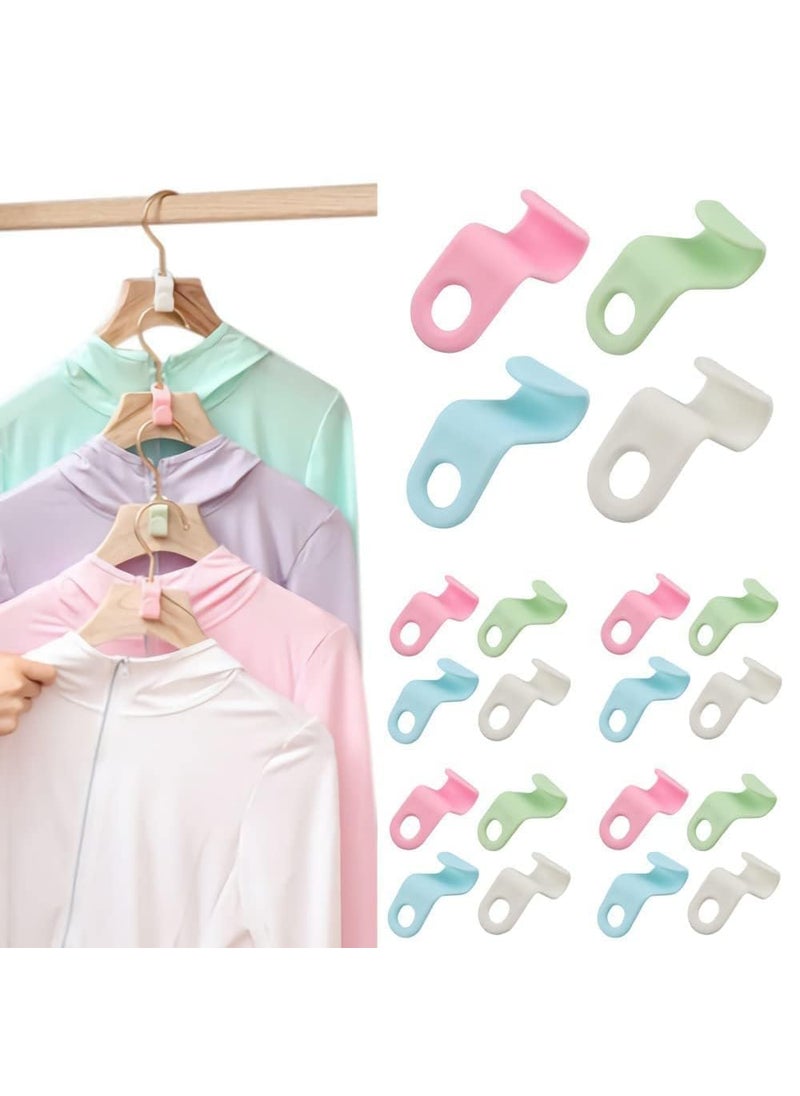 Anwenk Anwenk Extendable Hooks Hanger for ClothesConnector Hooks for Hanger Heavy Duty Space Saving Cascading ConnectionOrganizer SpaceSaving Clip Pack of 30  - Image 1