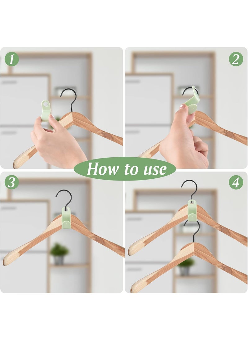 Anwenk Anwenk Extendable Hooks Hanger for ClothesConnector Hooks for Hanger Heavy Duty Space Saving Cascading ConnectionOrganizer SpaceSaving Clip Pack of 30  - Image 2