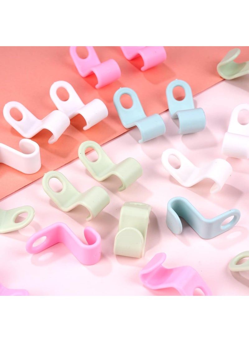 Anwenk Anwenk Extendable Hooks Hanger for ClothesConnector Hooks for Hanger Heavy Duty Space Saving Cascading ConnectionOrganizer SpaceSaving Clip Pack of 30  - Image 3
