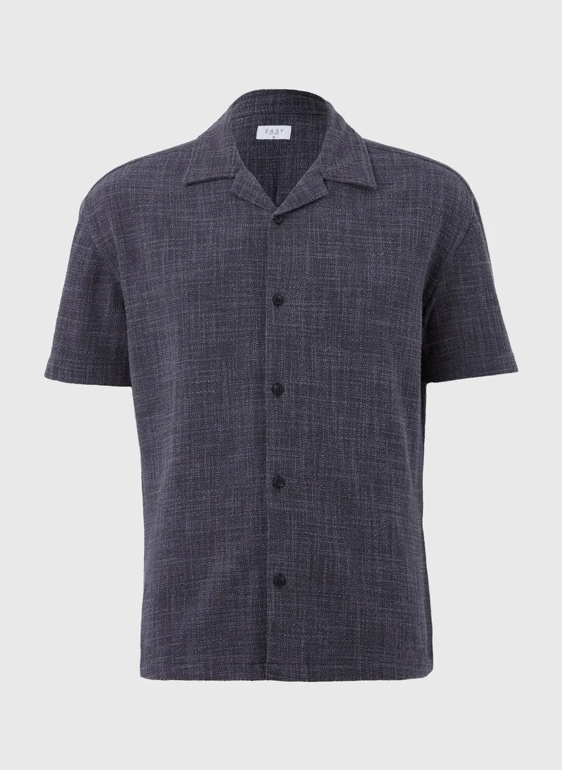 Matalan Charcoal Textured Shirt