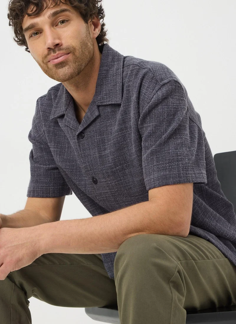 Matalan Charcoal Textured Shirt