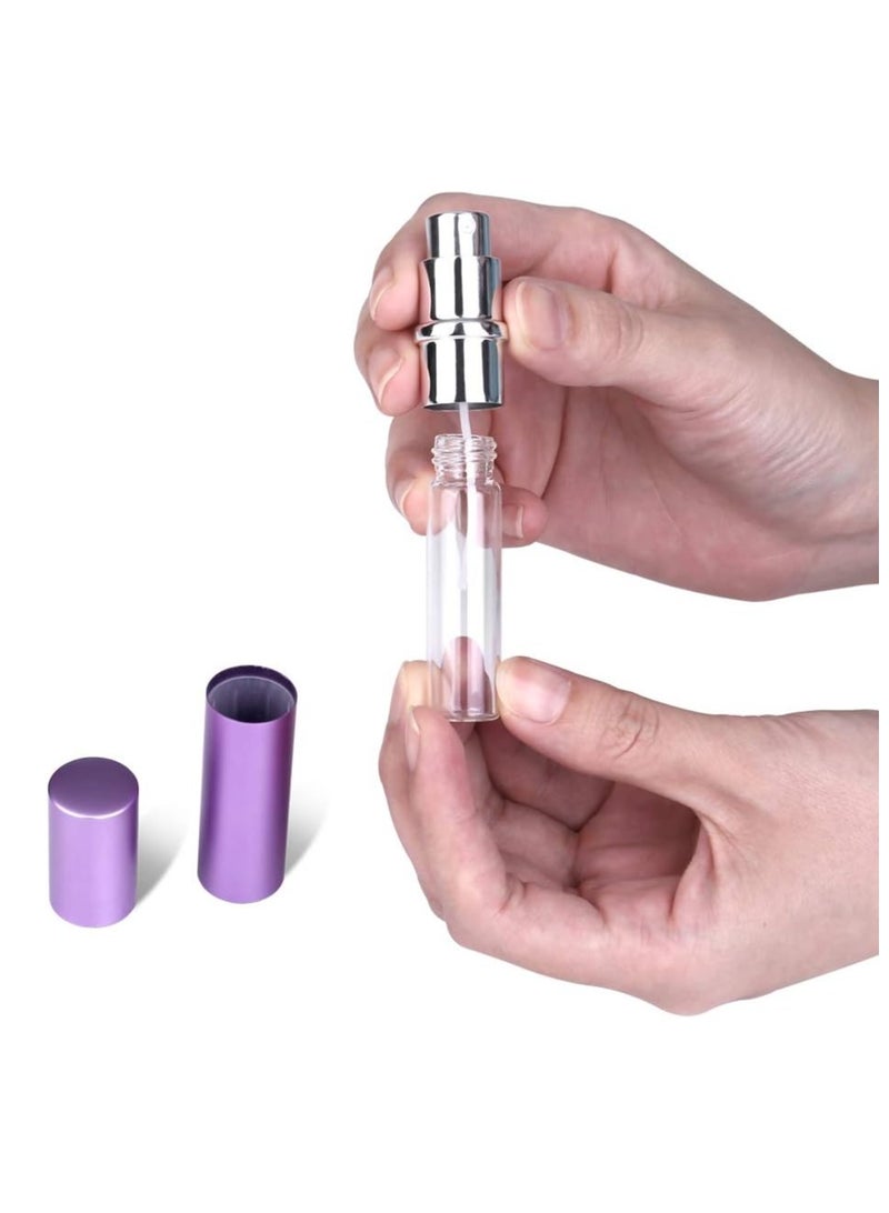 zi Refillable Travel Perfume Atomizer Bottles, 3 Pcs 6ml, Mini Portable Spray Bottles for Perfume Aftershave, Empty Travel Bottles with Funnel (Pink, Silver, Purple) - Image 4