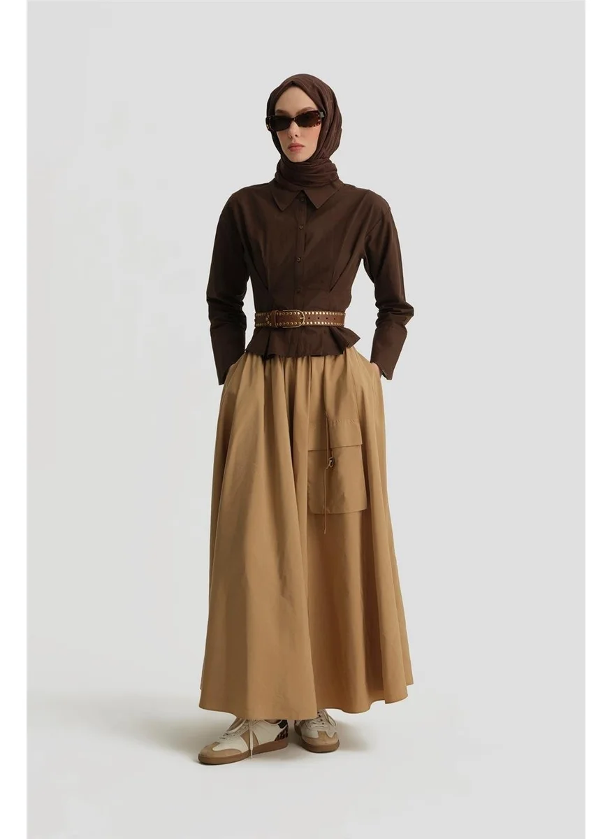 ARMINE Parachute Cargo Skirt 25Y1820 Camel