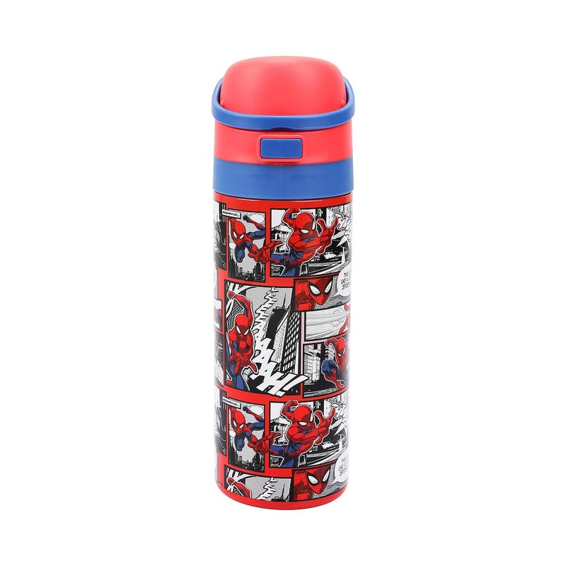 Bioworld SpiderMan Comic Panels 24 Oz Stainless Steel Water Bottle - Image 2