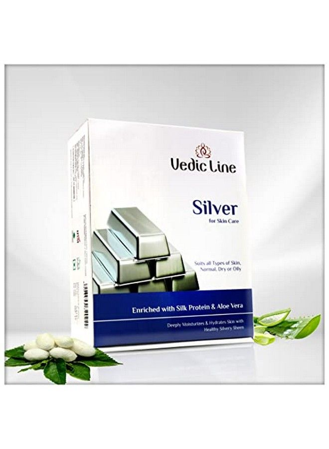 Vedicline Silver Facial Kit Reduce Dead Cells Impurities & Blackhead With Goodness Of Silk Proteinsaloe Vera For Glowing Skin 600Ml - Image 3